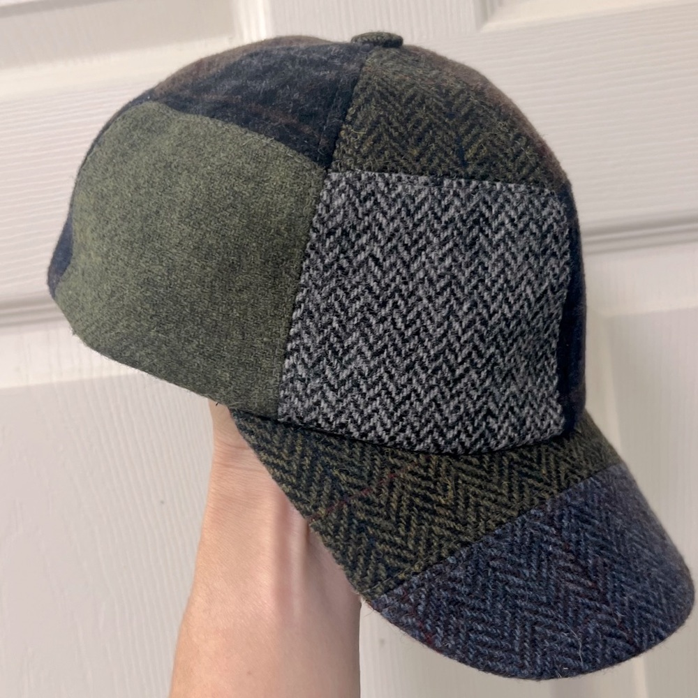 Winter Patch Ball Cap Ireland Quilted Lining Wool IRISH